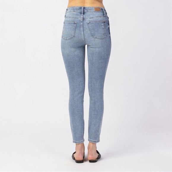Judy Blue Hilaria Hi Rise Distressed Skinny Fit Jeans JB82330, Size 9 / 29 New - Picture 14 of 15